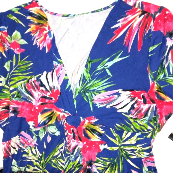 ☆NWT☆Plus Size SOFIA JEANS By Sofia Vergara 4X Twisted Front Thong Back Bodysuit - Picture 7 of 15